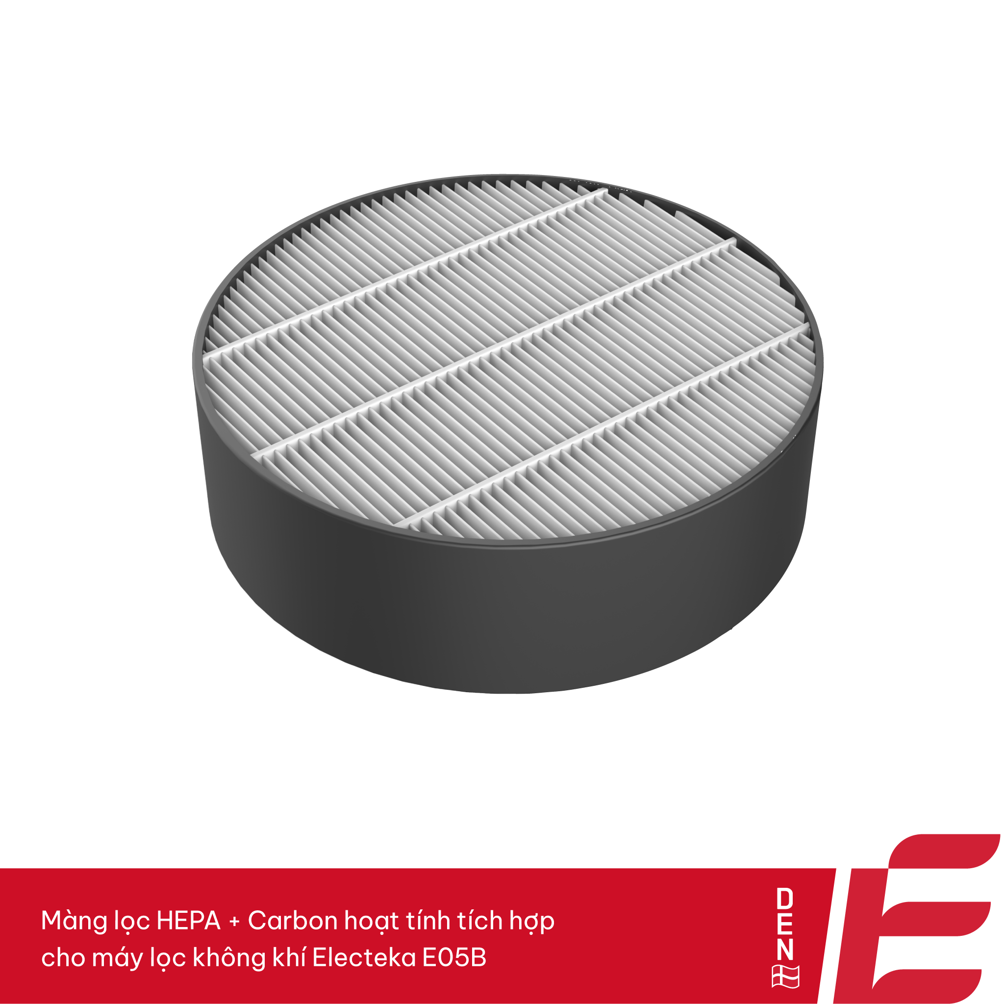 Bộ lọc HEPA + Than hoạt tính tích hợp – Dùng cho máy lọc không khí Electeka E12